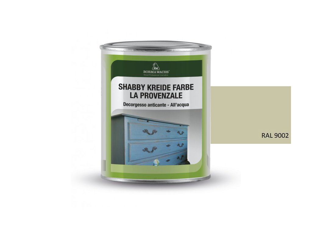 Křídové barvy BORMA SHABBY PROVENCE – barevná, RAL9002
