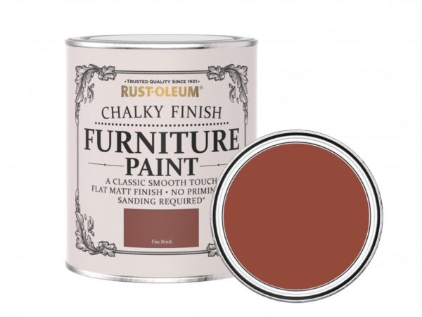 717 20 rust oleum chalky finish furniture paint fire brick