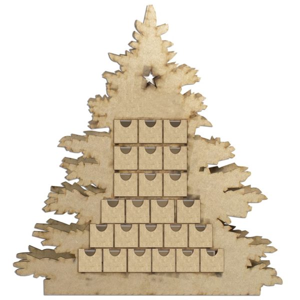 adventni kalendar dreveny vanocni stromecek