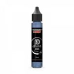 dekoracne 3d pero 30 ml glitrova modra