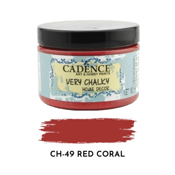 kridova barva cadence very chalky 150 ml red coral koralova