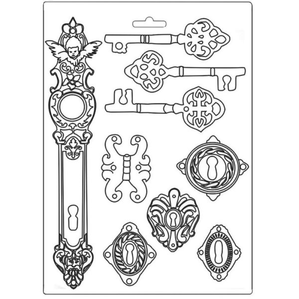 plastova forma makka stamperia a4 lady vagabond keys and locks