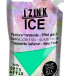 polopruhledna barva izink ice 80 ml glacier green modrozelena