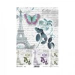ryzovy papier na decoupage a4 eiffelovka