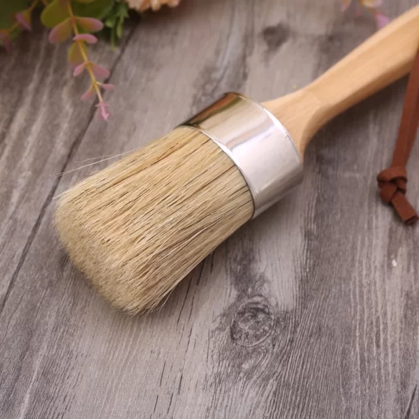 2022 New Round Chalk Paint Wax Brush with Ergonomic Wooden Handle Natural Bristle Brushes.jpg Q90.jpg
