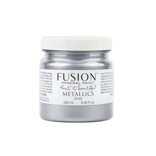 fusion mineral paint fusion silver 250ml