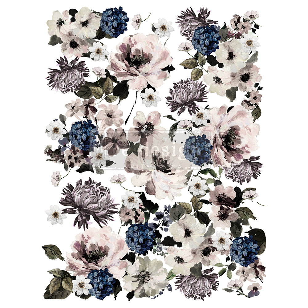 Transfer na nábytek ReDesign with Prima - Dark Floral
