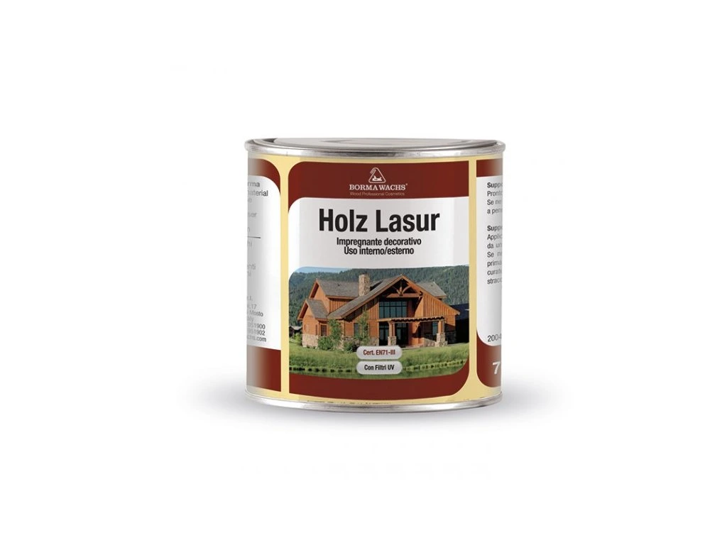 Borma wachs HOLZ LASUR – tónovaný impregnační voskový nátěr 0,75l, bezbarvý