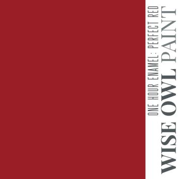 PERFECT RED One Hour Enamel - Wise Owl Paint - barvy pro kuchyně, dveře, obložení