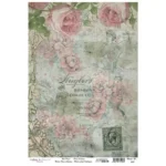 14353 r1155 ryzovy papir cadence a4 vintage kvety 1