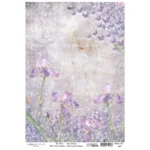 14354 r1160 ryzovy papir cadence a4 fialove kvety s notami 1