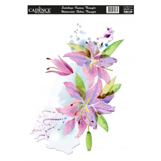 Nažehlovací obrázek na textil Cadence Home Deco - Lilie