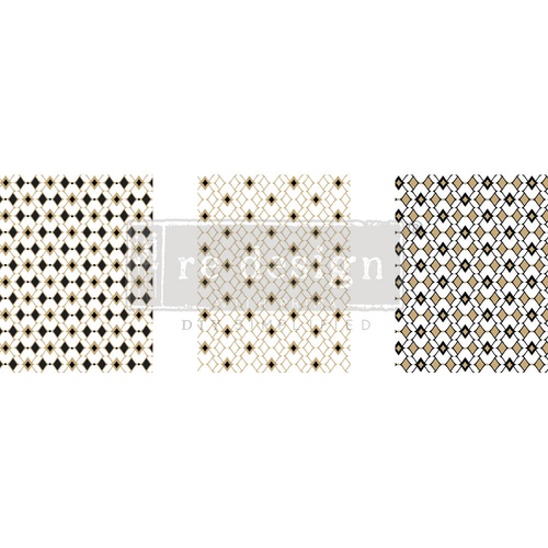 Transfer na nábytek ReDesign with Prima - Moroccan Diamonds - 3 listy