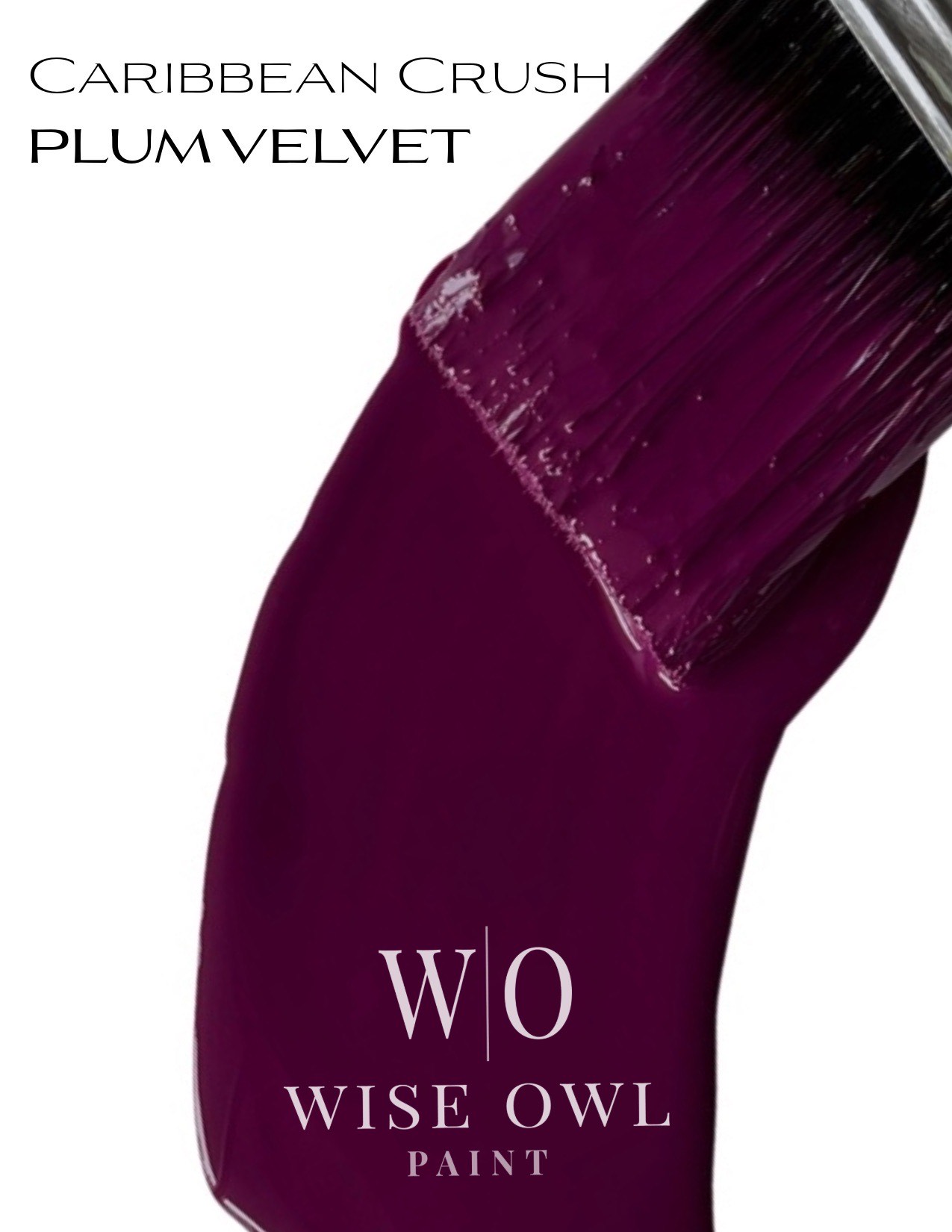 PLUM VELVET One Hour Enamel - Wise Owl Paint - barvy pro kuchyně, dveře, obložení - Obrázek 5