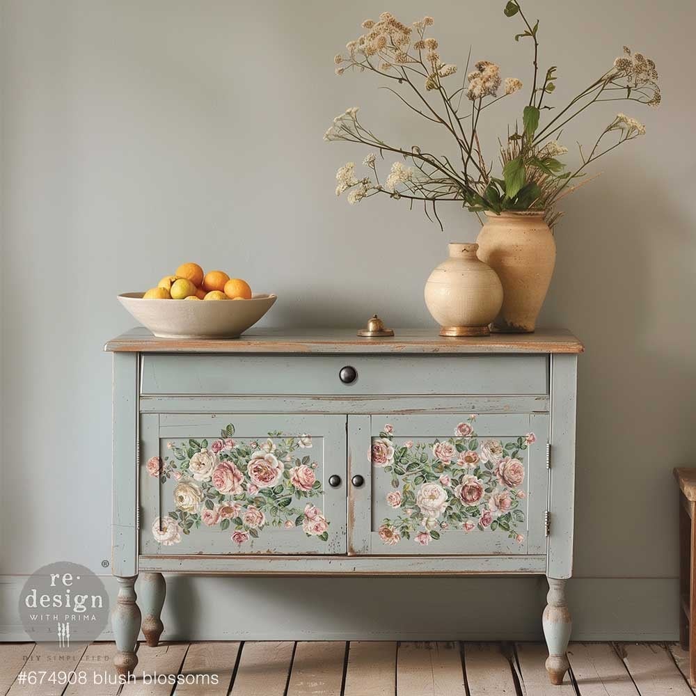 Transfer na nábytek ReDesign with Prima - Blush Blossoms - 3 listy - Obrázek 4