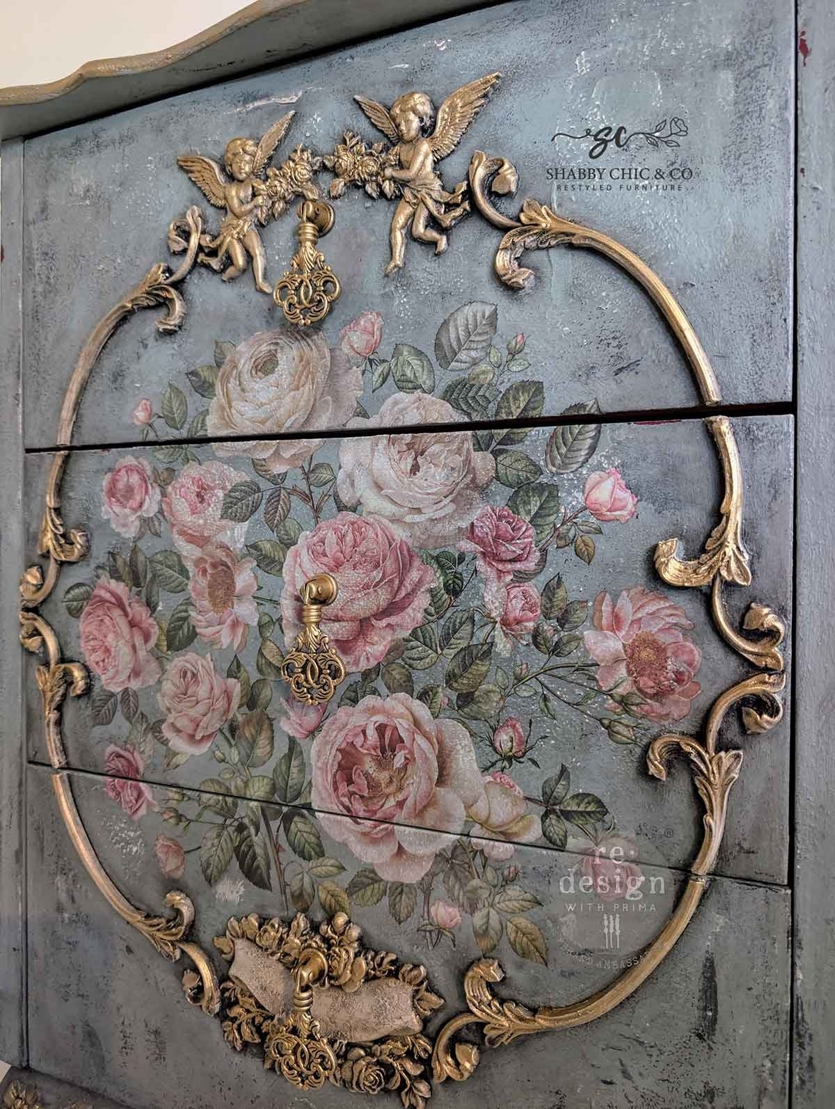Transfer na nábytek ReDesign with Prima - Blush Blossoms - 3 listy - Obrázek 3