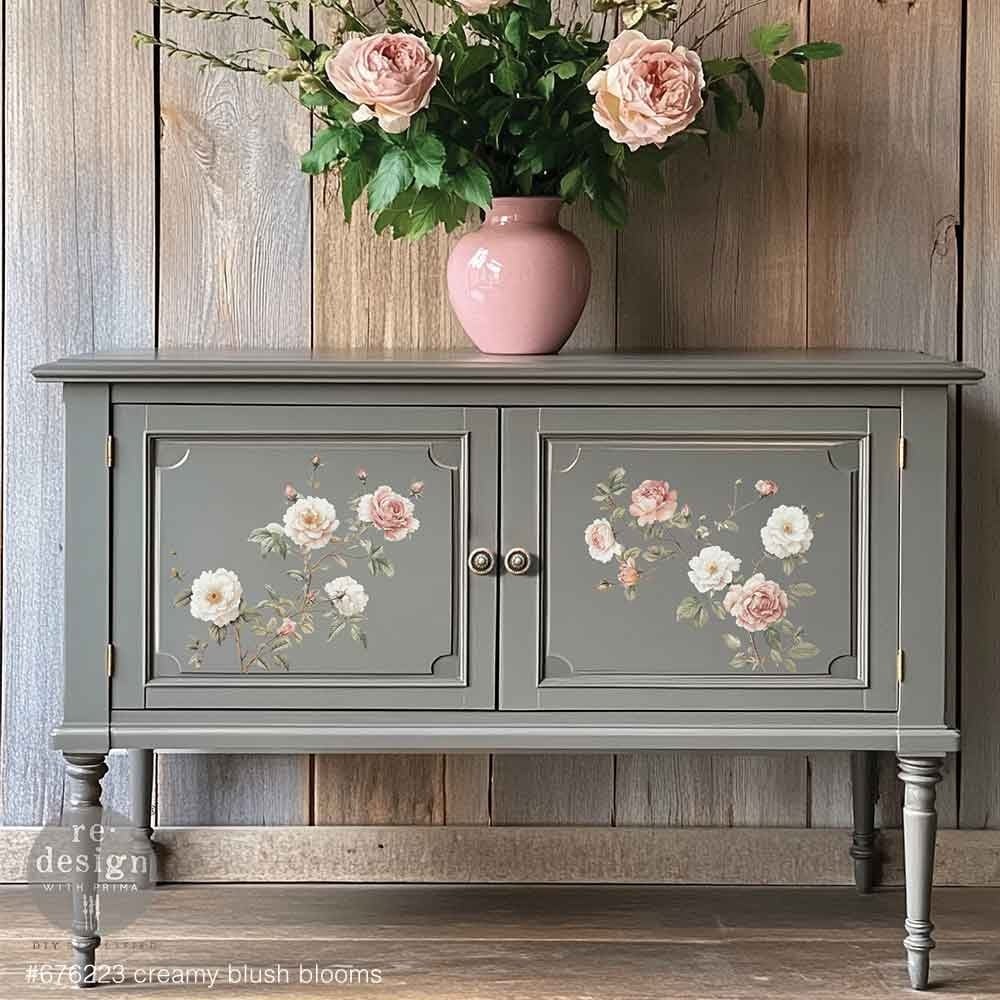 Transfer na nábytek ReDesign with Prima - Creamy Blush Blooms - 3 listy - Obrázek 2