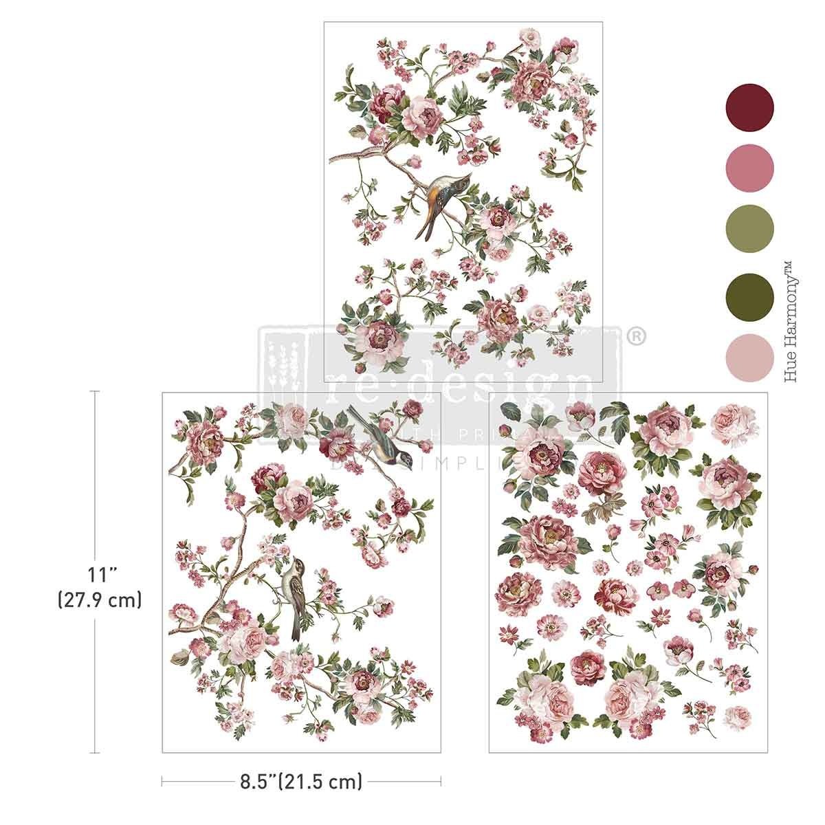 Transfer na nábytek ReDesign with Prima - The Enchanted Grove (KACHA) - 3 listy