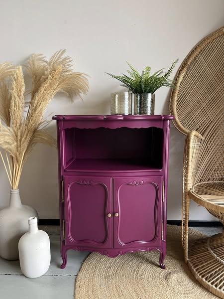 PLUM VELVET One Hour Enamel - Wise Owl Paint - barvy pro kuchyně, dveře, obložení - Obrázek 7