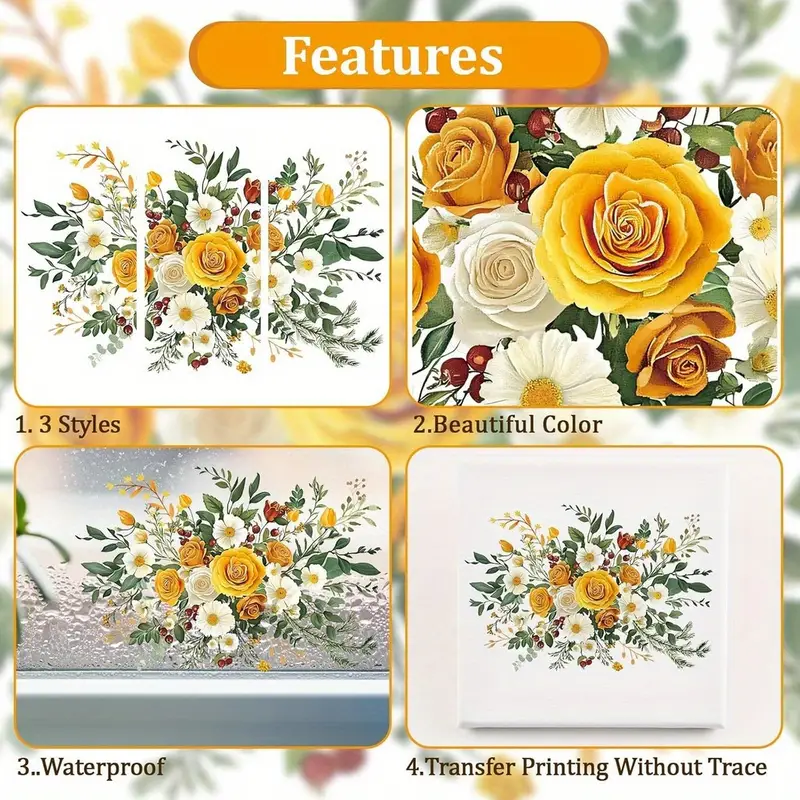 Transfer na nábytek - Žluté květiny - Obrázek 5