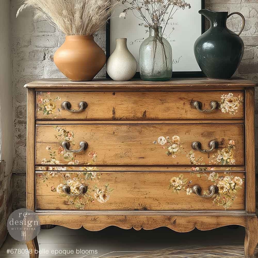 Transfer na nábytek ReDesign with Prima - Belle Epoque Blooms - 3 listy - Obrázek 3