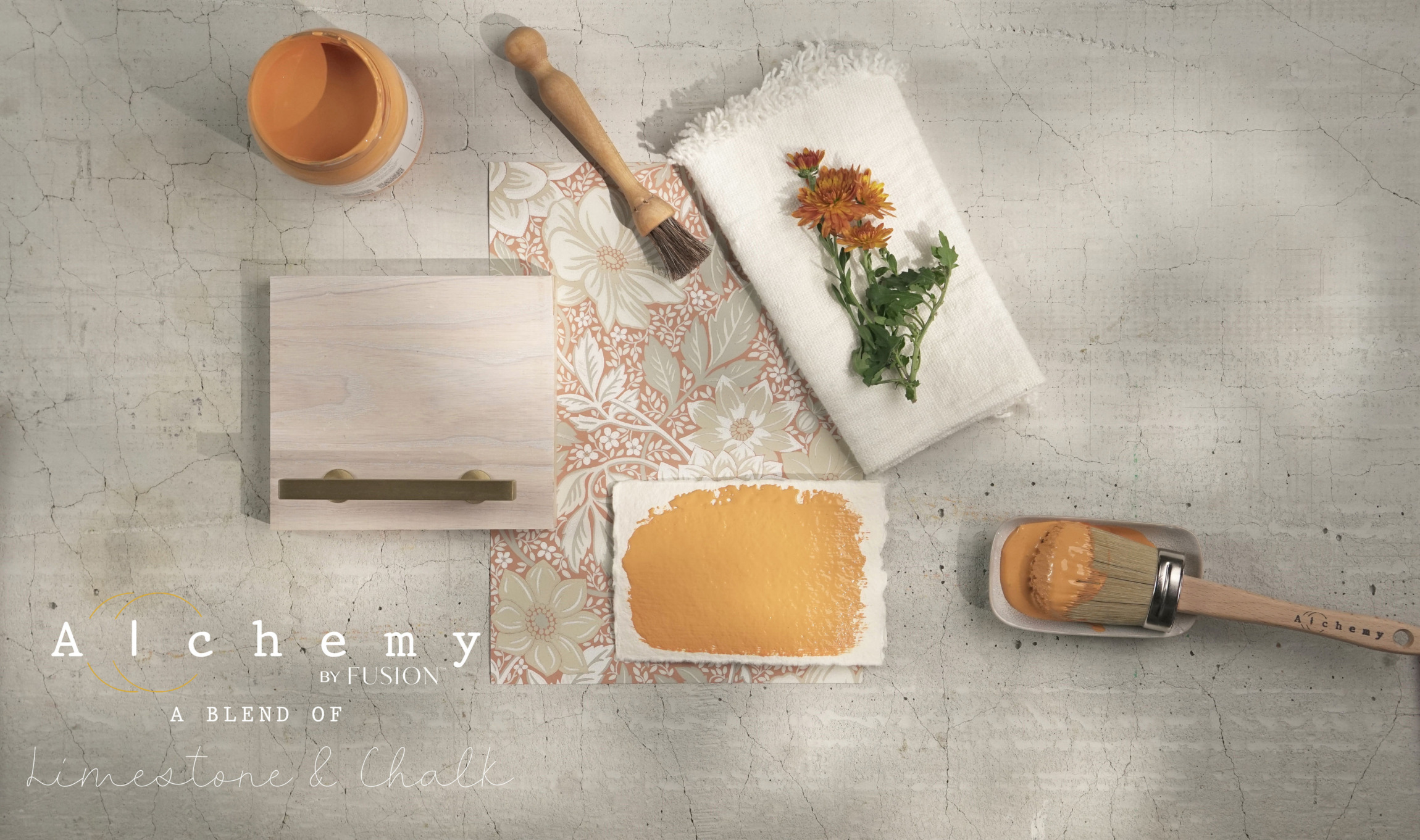 Křídová barva s odolností minerální barvy Fusion ALCHEMY - MARIGOLD - Obrázek 4