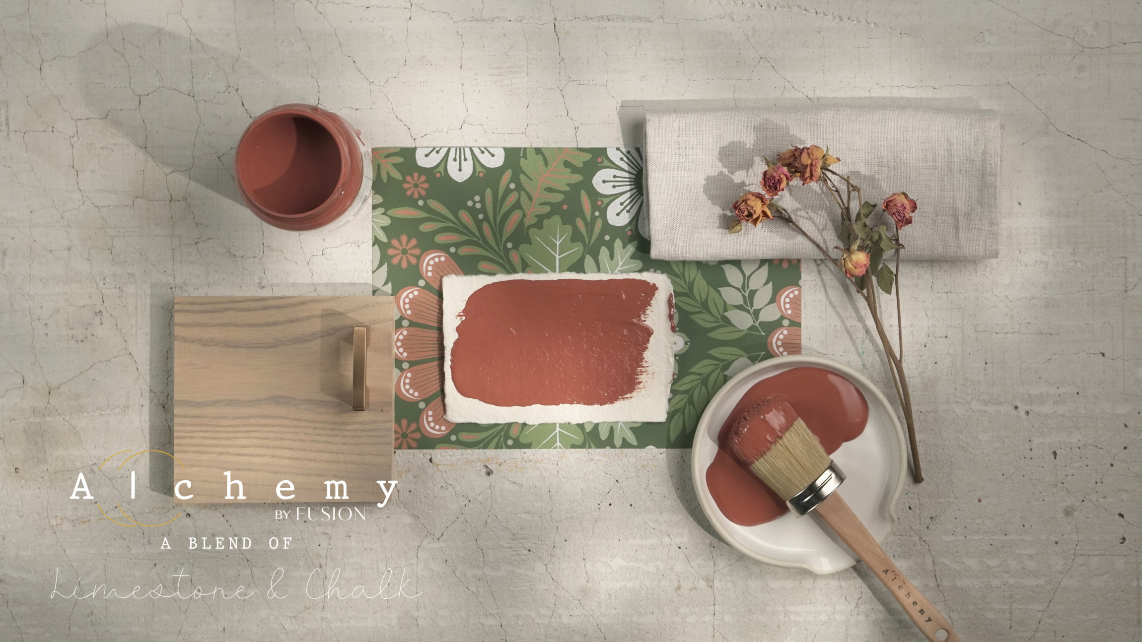 Křídová barva s odolností minerální barvy Fusion ALCHEMY - SIENNA - Obrázek 4