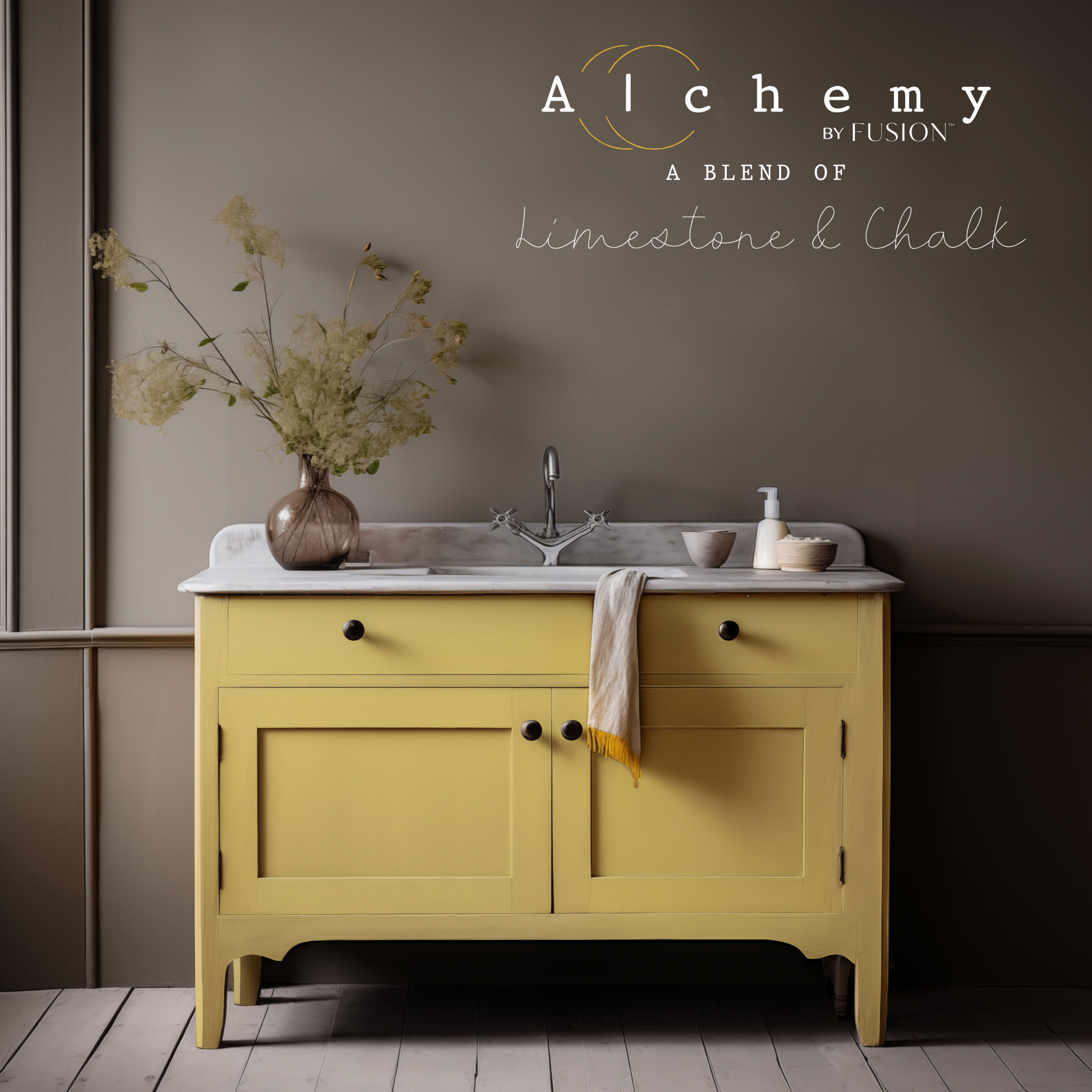Křídová barva s odolností minerální barvy Fusion ALCHEMY - AMBER - Obrázek 2