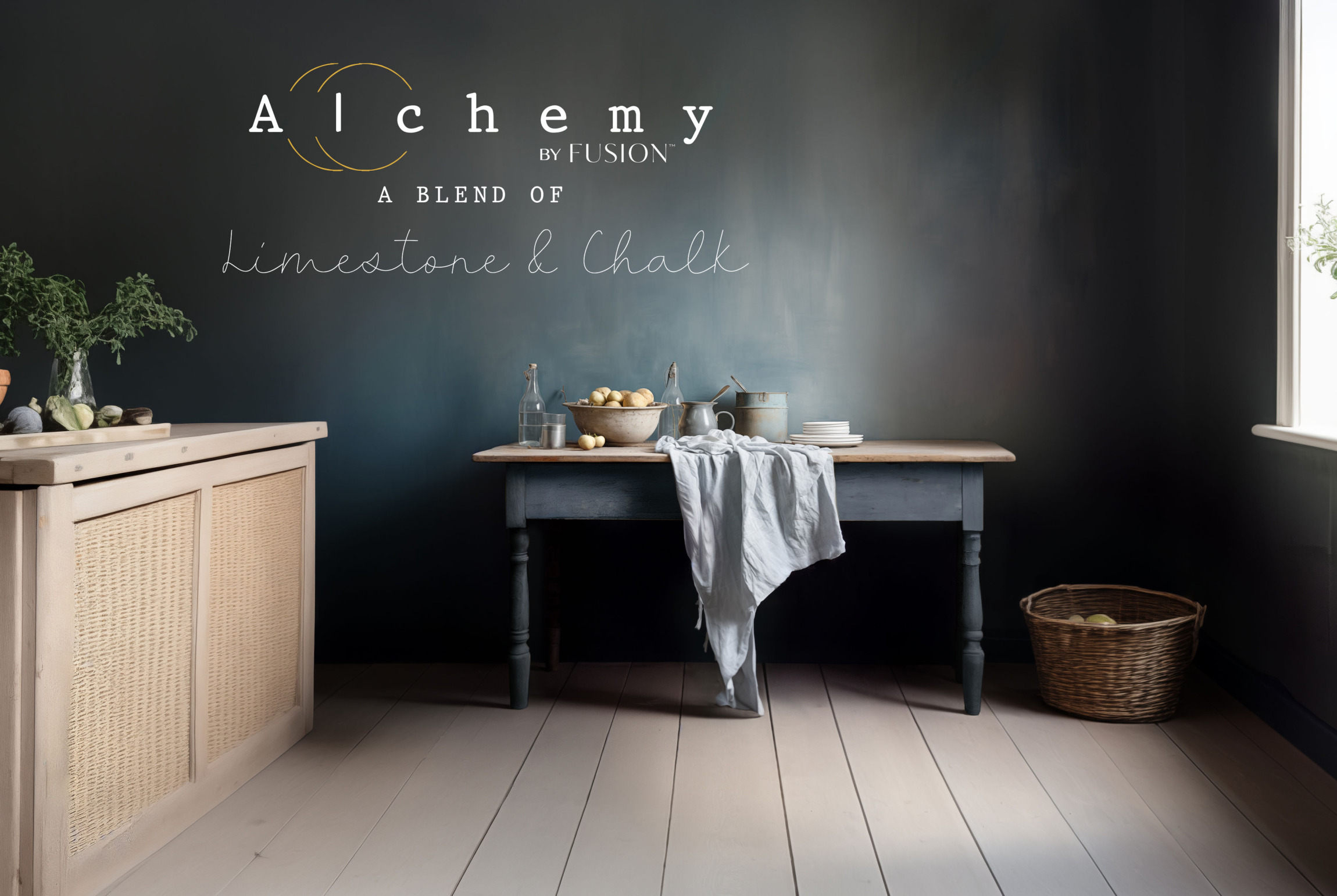 Křídová barva s odolností minerální barvy Fusion ALCHEMY - STORM - Obrázek 2