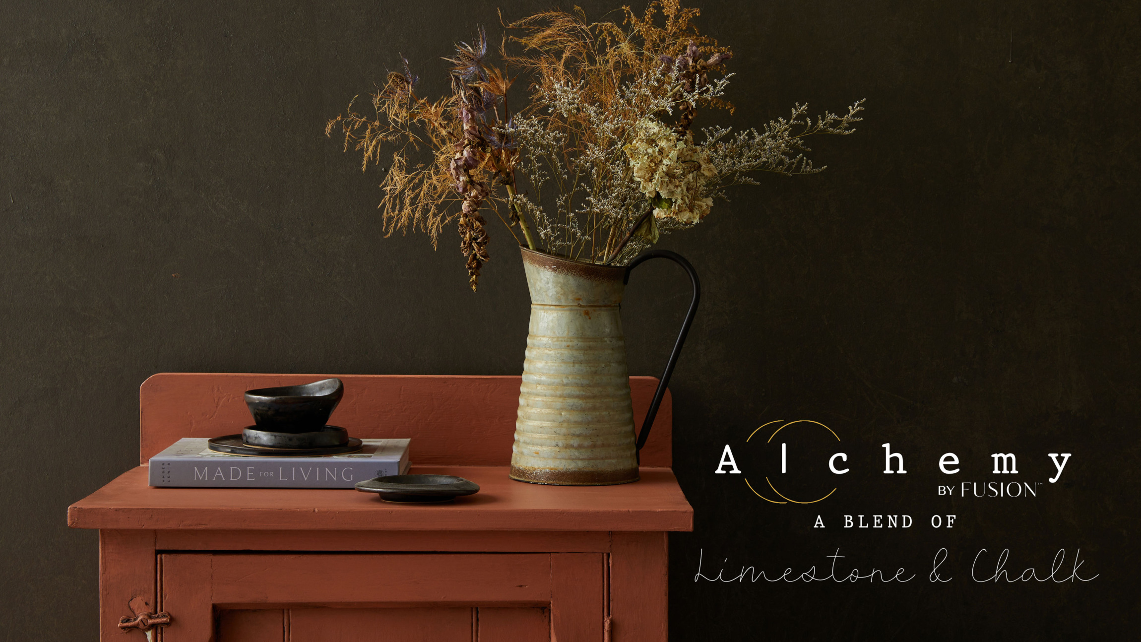 Křidová barva s odolností minerální barvy Fusion ALCHEMY - TERRACOTTA - Obrázek 2