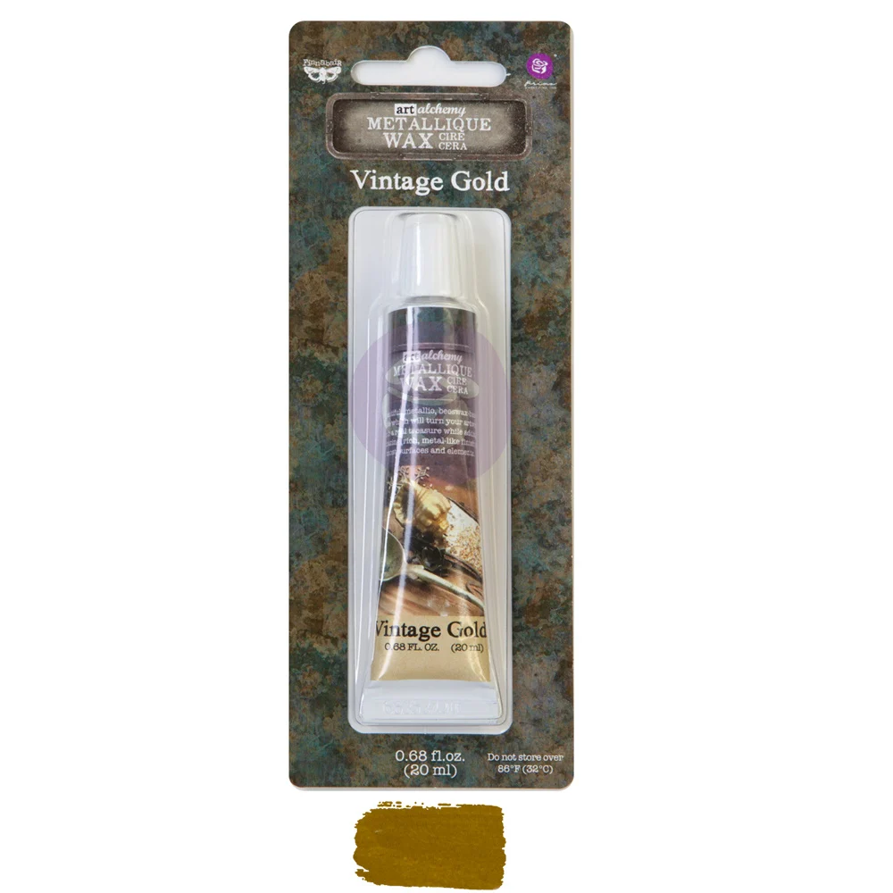 Redesign - Art Alchemy Metallique Wax - Vintage Gold - metalický vosk - vintage zlato