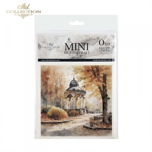 Rýžový papír 15x15 cm - Pastel - 6 ks mini set - Obrázek 8
