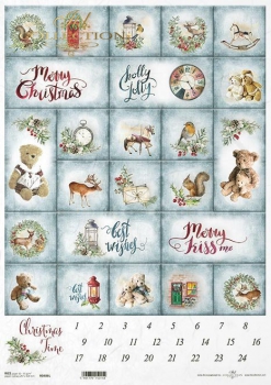 Rýžový papír A3 - R486L Adventní kalendář