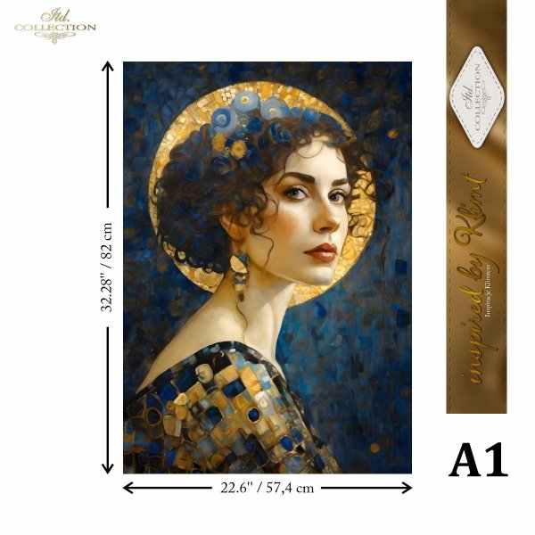 Rýžový papír 4 listy A3 - Klimt 3 - Obrázek 3