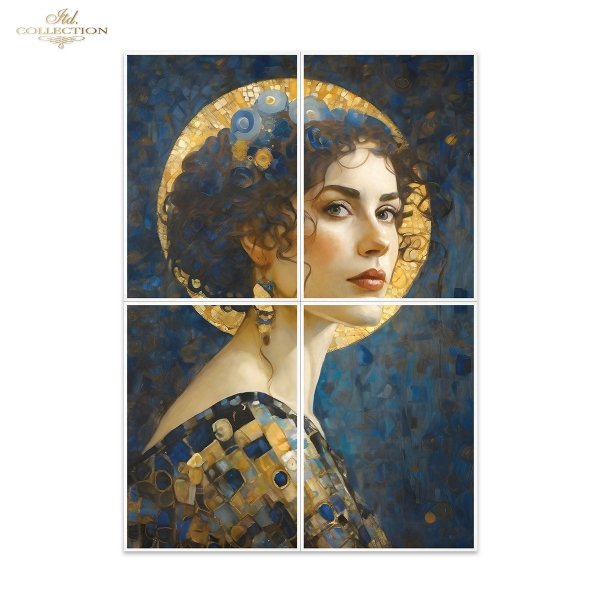 Rýžový papír 4 listy A3 - Klimt 3 - Obrázek 2