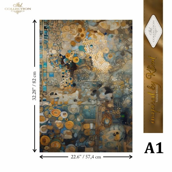 Rýžový papír 4 listy A3 - Klimt 4 - Obrázek 2