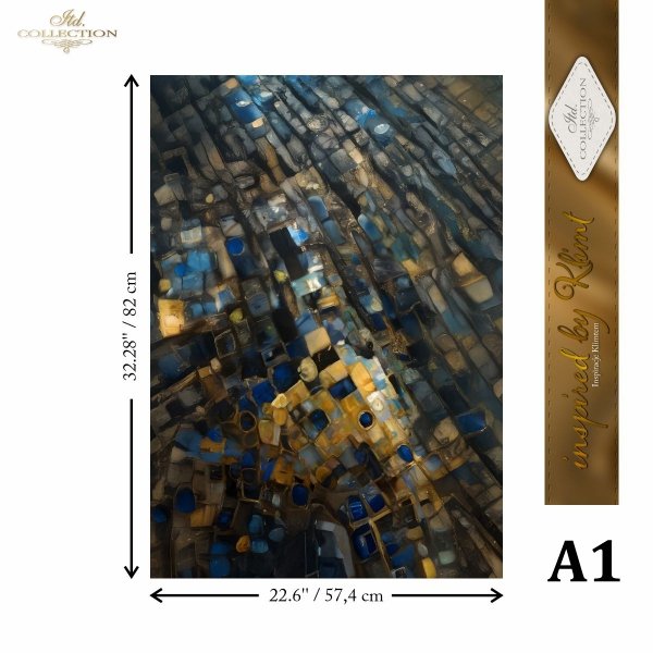 Rýžový papír 4 listy A3 - Klimt 14 - Obrázek 4