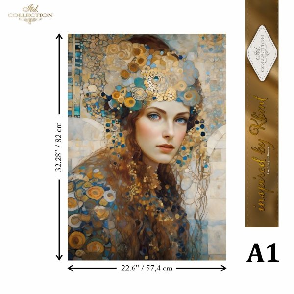 Rýžový papír 4 listy A3 - Klimt 15 - Obrázek 3
