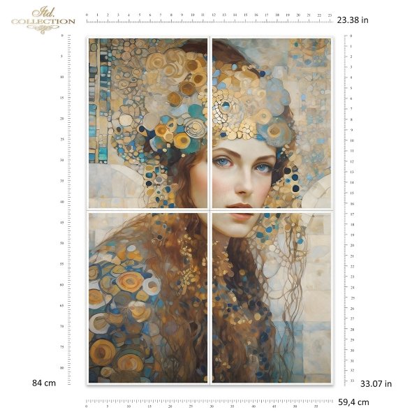 Rýžový papír 4 listy A3 - Klimt 15 - Obrázek 2