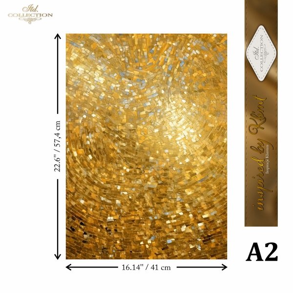 Rýžový papír 2 listy A3 - Klimt 6 - Obrázek 2