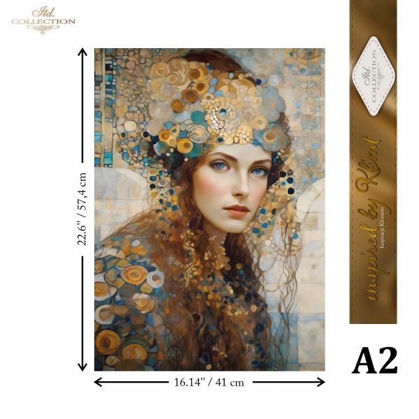 Rýžový papír 2 listy A3 - Klimt 10 - Obrázek 4