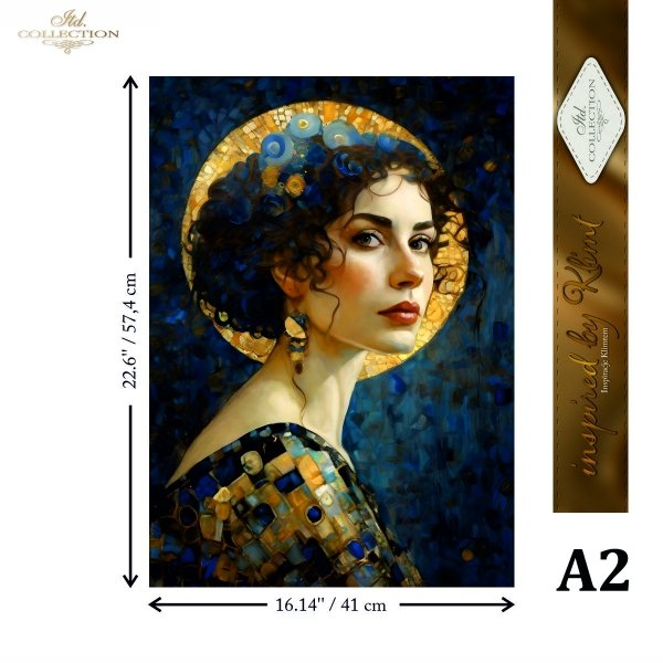 Rýžový papír 2 listy A3 - Klimt 8 - Obrázek 4