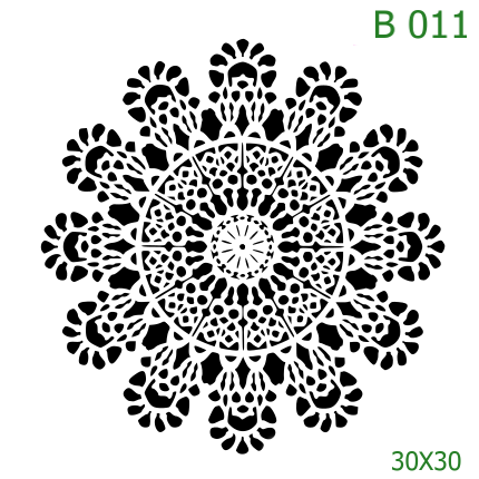 Plastová šablona pro malování - Mandaly a dortovky - Mandala (B011)