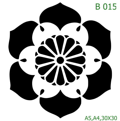 Plastová šablona pro malování - Mandaly a dortovky - Mandala (B015)