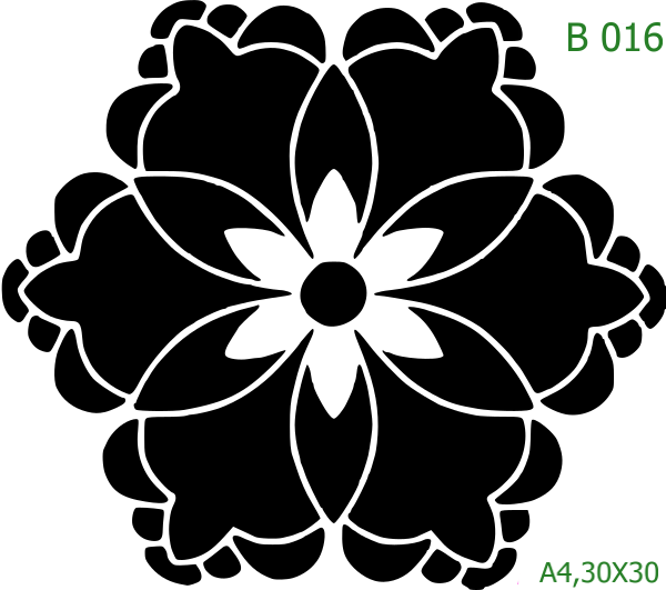 Plastová šablona pro malování - Mandaly a dortovky - Mandala (B016)