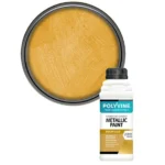 polyvine polyvine metallic paint bright gold 500ml