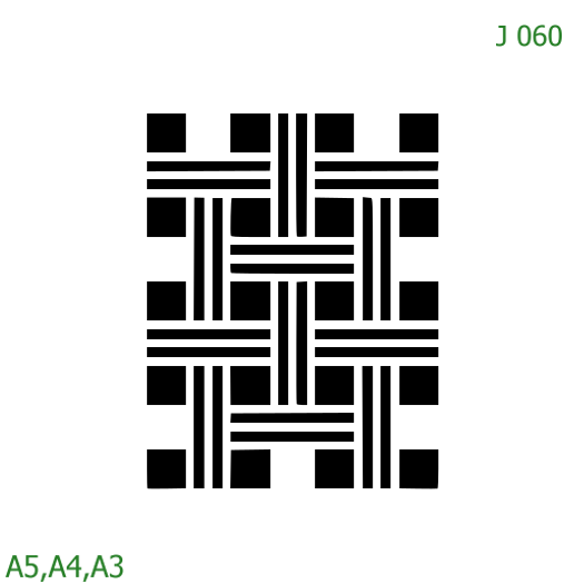 Plastová šablona pro malování - Strukturální vzory - Geometrický vzor (J060)