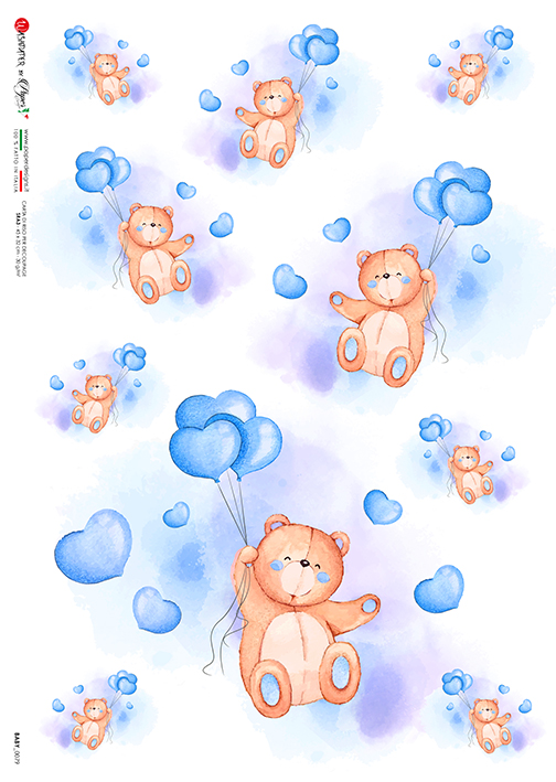 Rýžový papír na decoupage - A4- Děti a dětské motivy (Baby) 0079