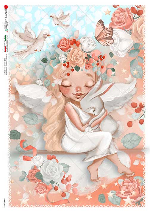 Rýžový papír na decoupage - A4- Děti a dětské motivy (Baby) 0095