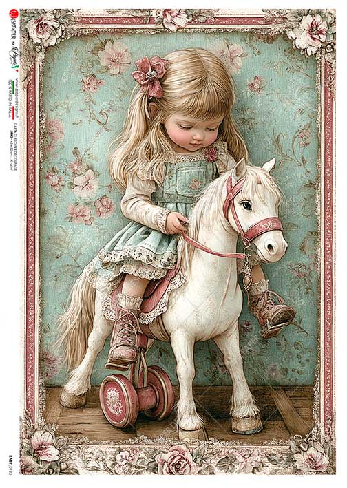 Rýžový papír na decoupage - A4- Děti a dětské motivy (Baby) 0123